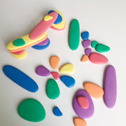 Regenbogen-Kieselsteine Kinderspielzeug Puzzle Kreativität Vorstellungskraft