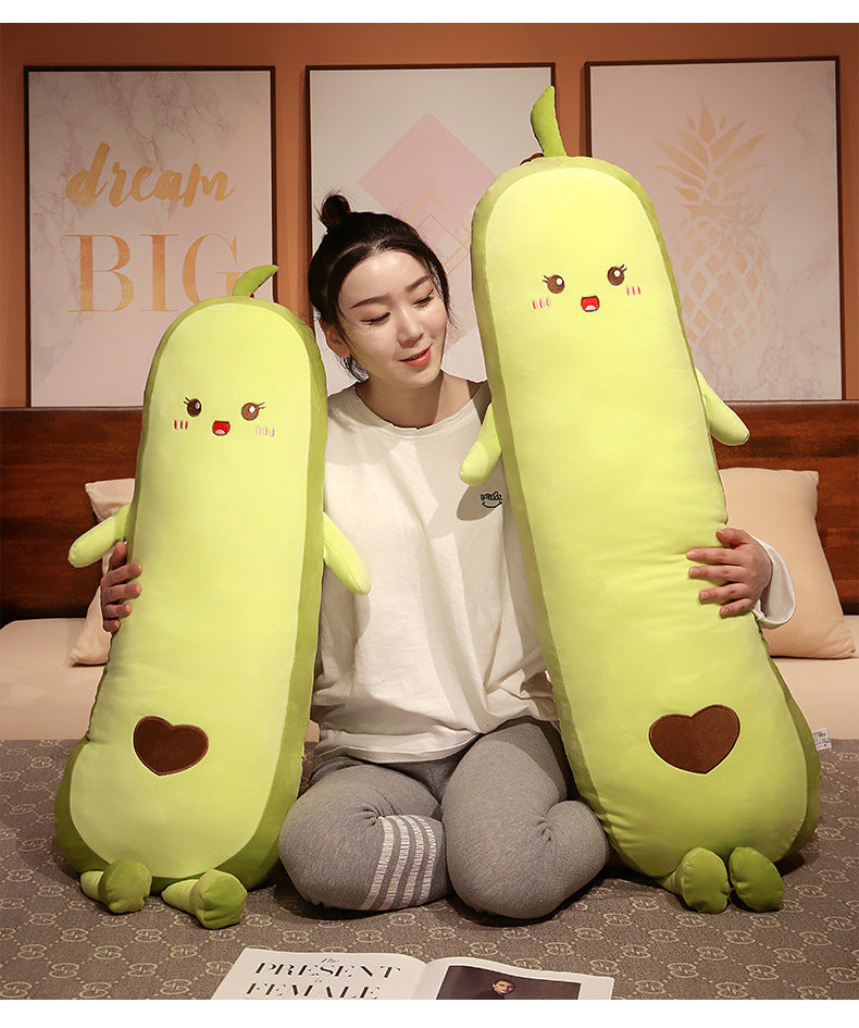 "Avocado-Puppen Plüschspielzeug Langkissen"