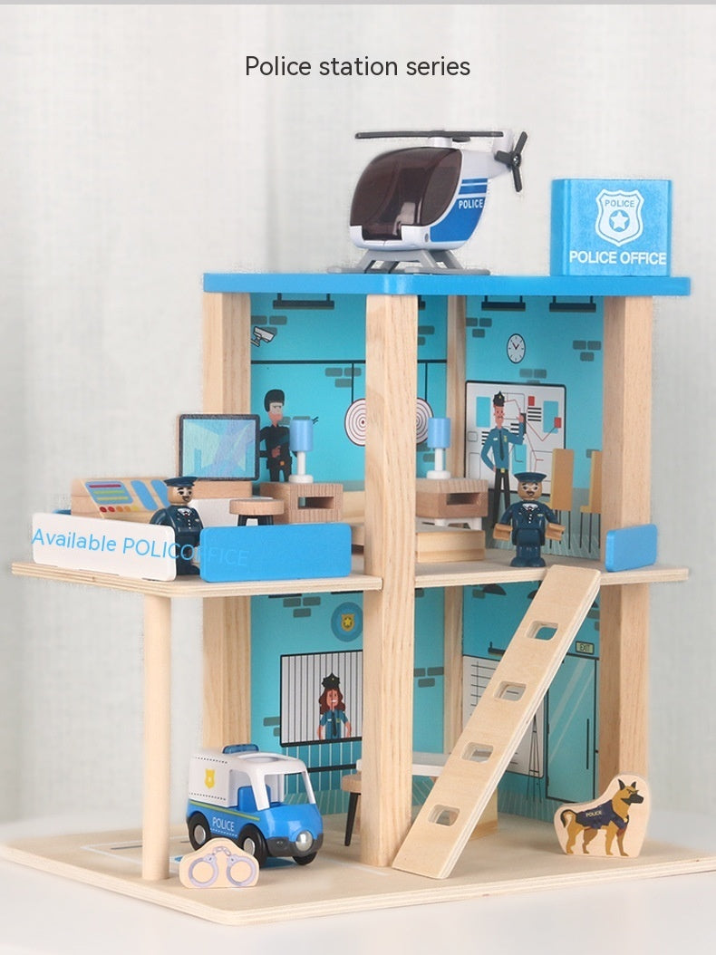 mytooy Feuerwehrstation aus Holz