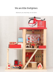 mytooy Feuerwehrstation aus Holz