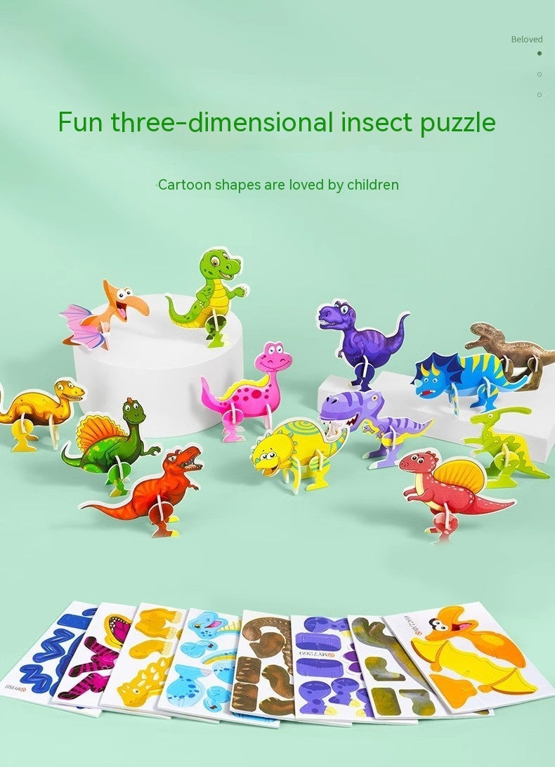3D Drei dimensionales Tier puzzle Insekt Kreatives Diy-Spielzeug früh