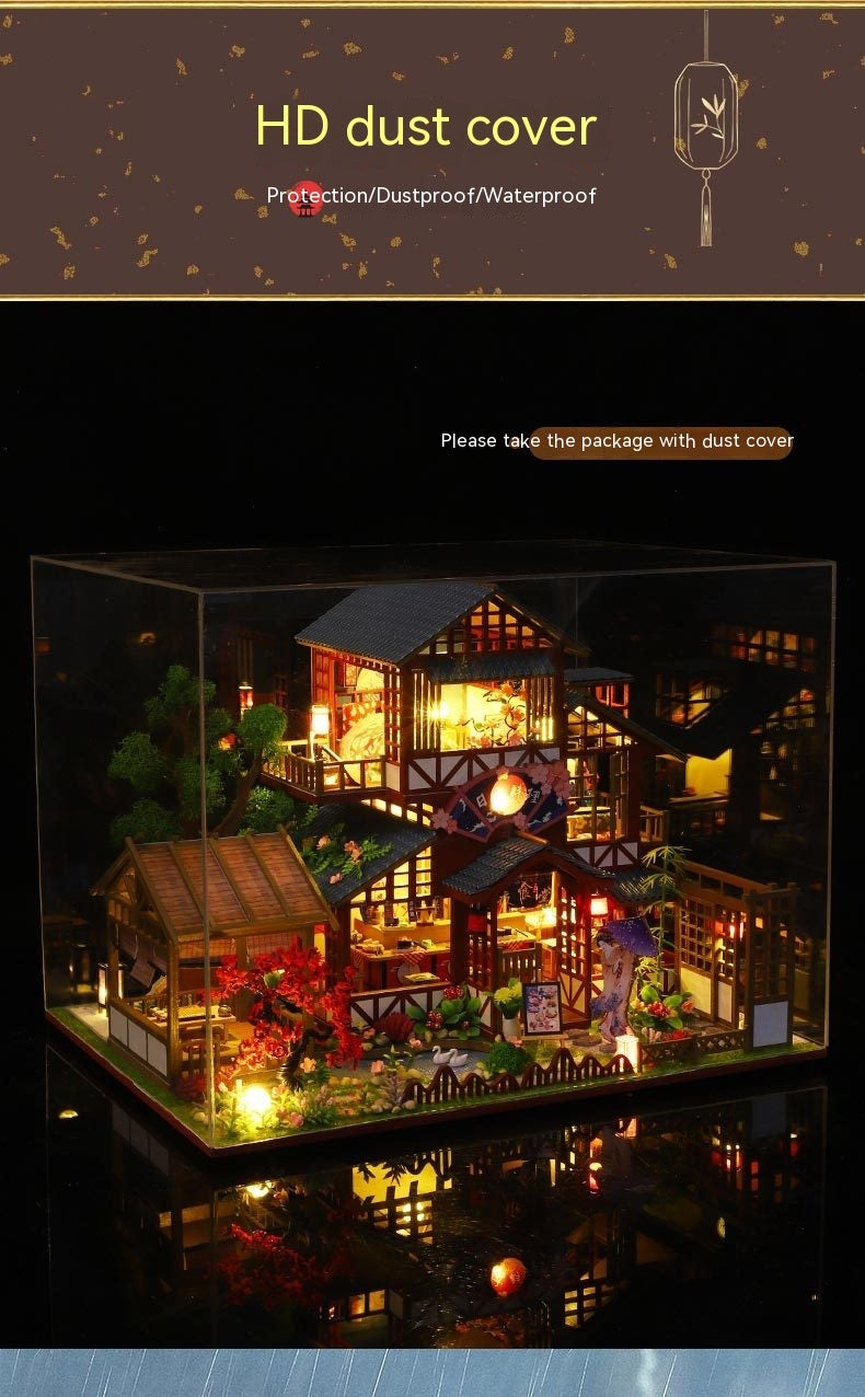 Handgemachte Montage von japanischen Stil Haus Modell Spielzeug