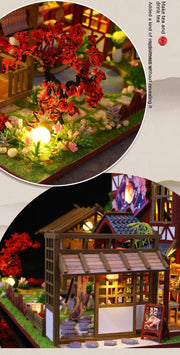 Handgemachte Montage von japanischen Stil Haus Modell Spielzeug