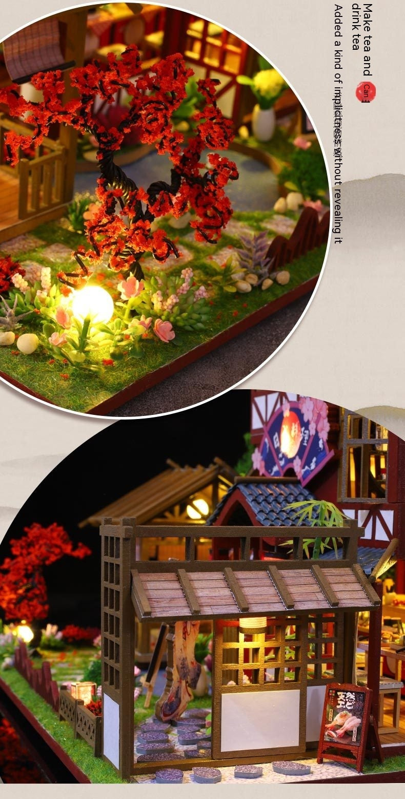Handgemachte Montage von japanischen Stil Haus Modell Spielzeug