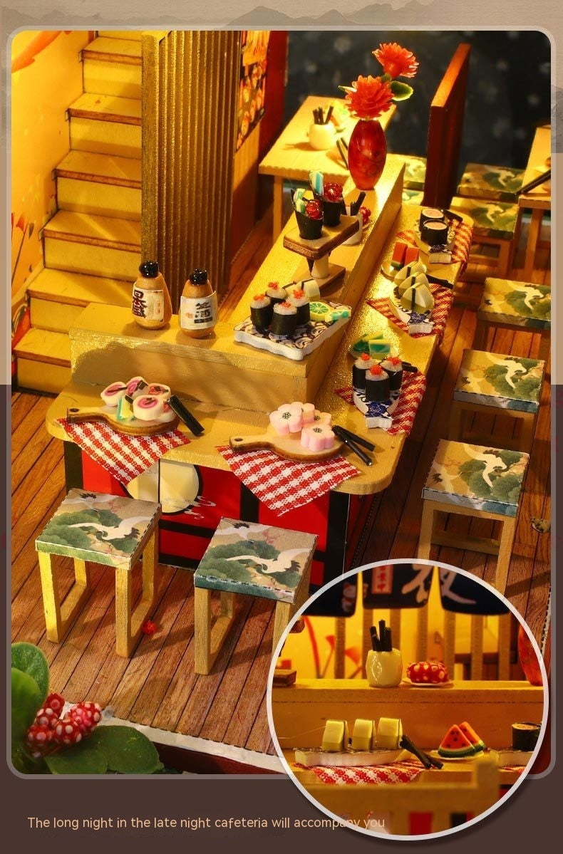 Handgemachte Montage von japanischen Stil Haus Modell Spielzeug