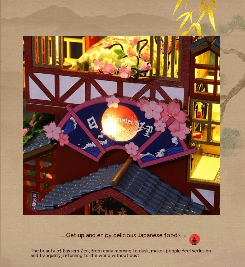 Handgemachte Montage von japanischen Stil Haus Modell Spielzeug