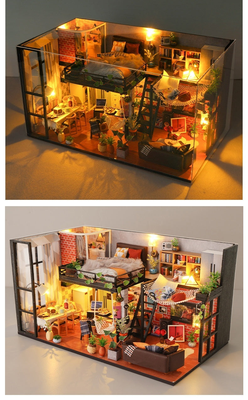 "Handmontierte Modellhaus-Spielzeuge"