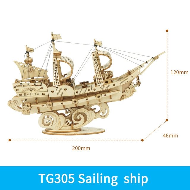 Holz Puzzle Spiele Boot & Schiff Modell Spielzeug Für Kinder Kinder Mädchen Geburtstag Geschenk