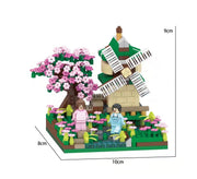 Micro-körnige Bausteine Diy Scenic Gebäude Spielzeug