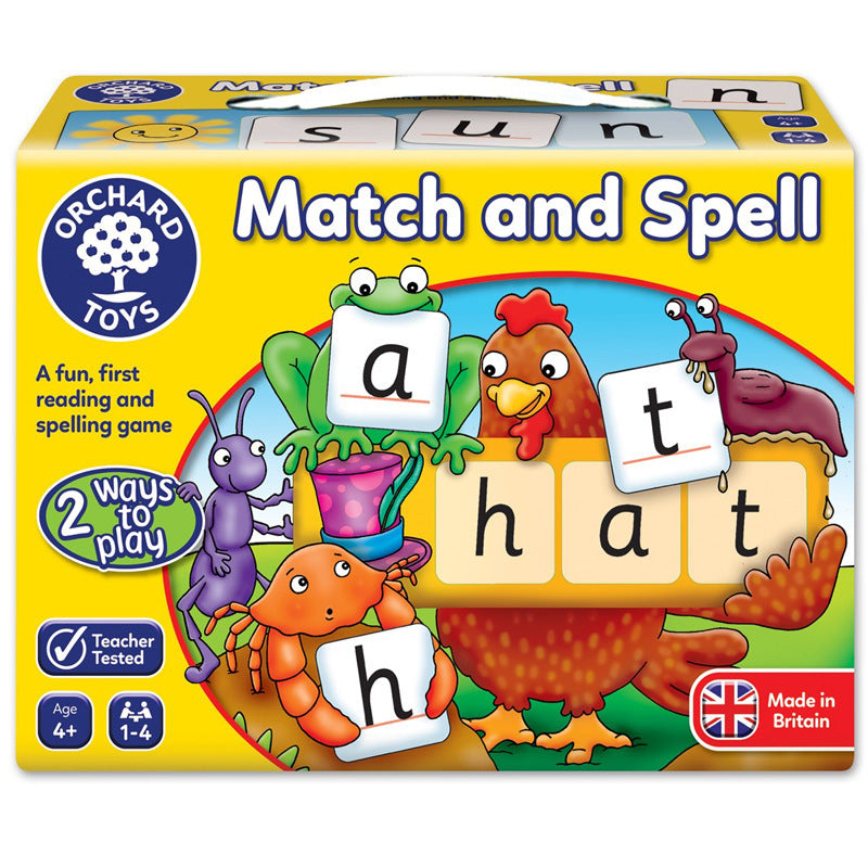 Brettspiel Match & Spell: Englisch Matching Spelling – Pädagogisches Spielzeug für Kinder