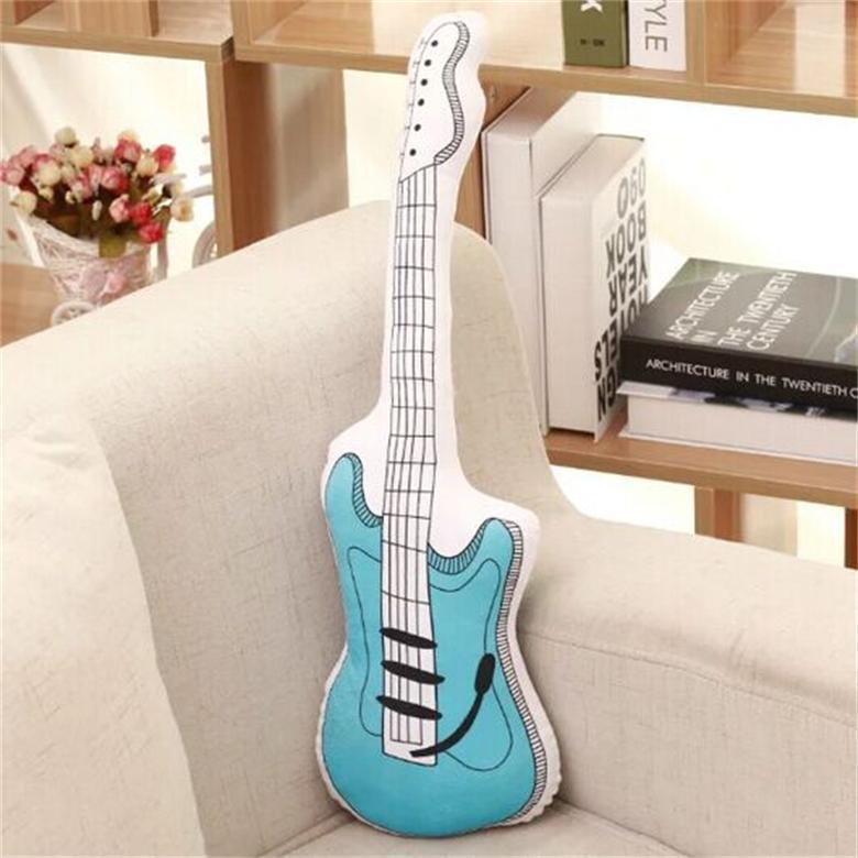 Simulation Gitarre Plüschspielzeug Kinder Kreatives Sofakissen
