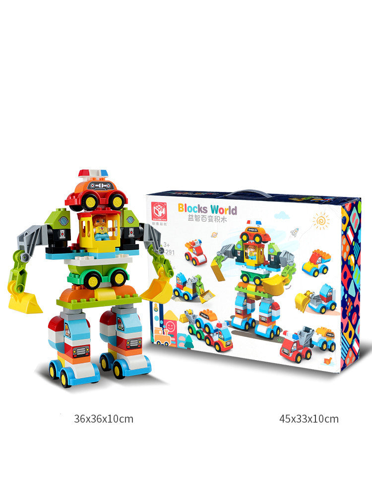Baustein Spielzeug, Puzzle, Spleißen Und Ändern Auto Modelle