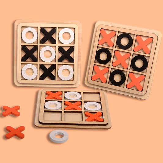 Tictactoe Brettspiel Für Kinder Aus Holz Pädagogisches Spielzeug