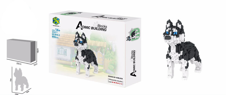 Micro bohrer montiert pädagogisches spielzeug baustein modell