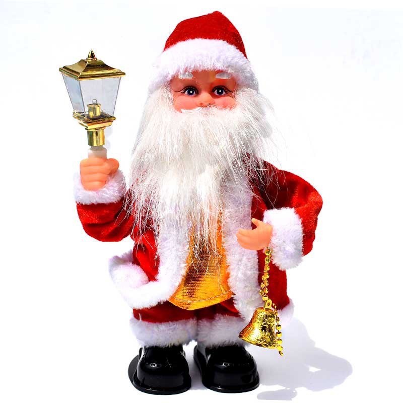 Elektrische Santa Claus Spielen Instrumente Musik Puppe Geschenk Spielzeug Dekoration