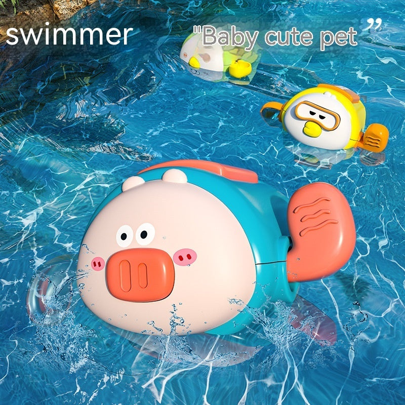 Kinder Bades pielzeug Cartoon Uhrwerk Bad Wasserspiel zeug