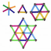 Große Magnet-Spielzeug-Stöcke & Metallkugeln Magnetische Bausteine Bau-Spielzeug für Baby-Designer Pädagogisches Spielzeug für Kinder