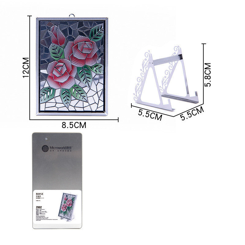 Über Die Rose Drachen Gefühl MicroworldDIY Kreative Geschenk Spielzeug Metall Puzzle Spielzeug