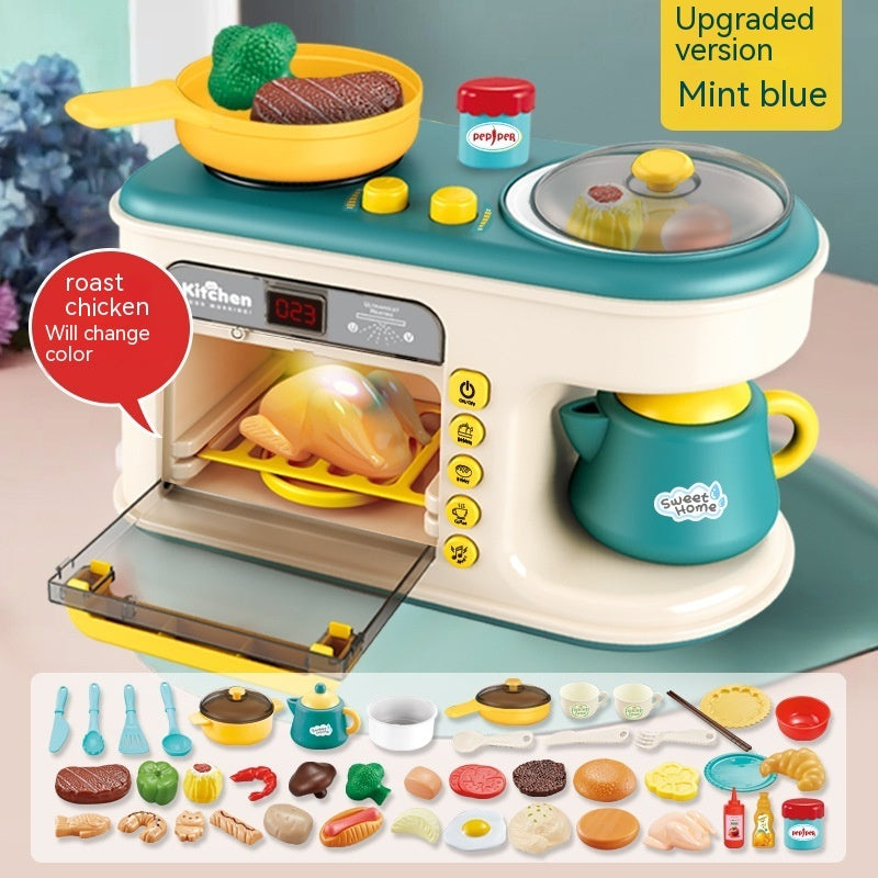 Kinderspiel haus Küchen spielzeug Simulation Küchengeräte Frühstücks maschine Spielzeug