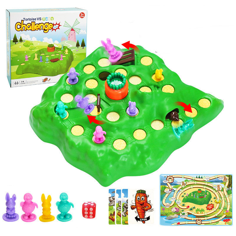Kinder der Schildkröte Und Hare Racing Spielzeug Kreuz-land Rennen Tabelle Spiele