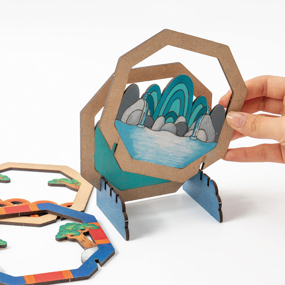 Kreative Handarbeit Aus Holz Ornamente Nacht Licht Interaktive Spielzeug Geschenke