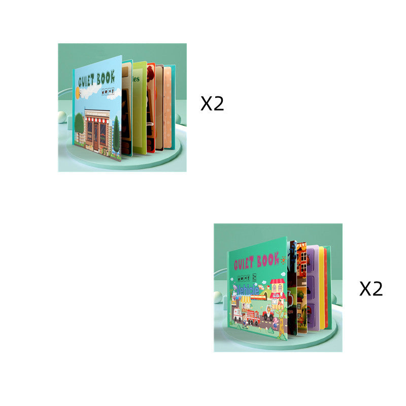 Kinder Pädagogisches Spielzeug Wiederholt Klebte Bücher Zu Lesen