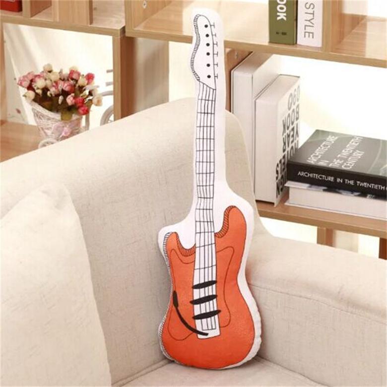 Simulation Gitarre Plüschspielzeug Kinder Kreatives Sofakissen