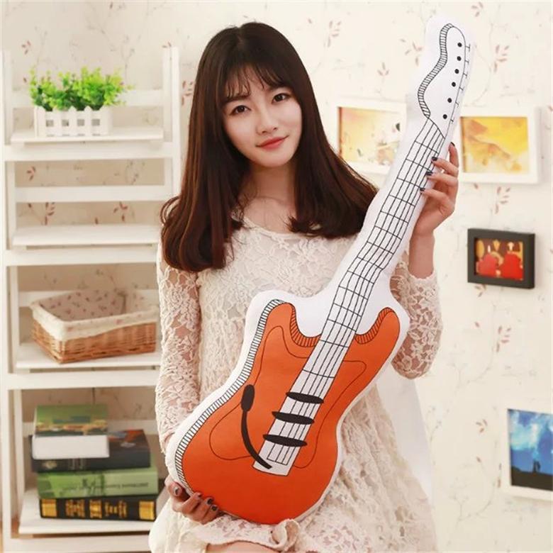 Simulation Gitarre Plüschspielzeug Kinder Kreatives Sofakissen