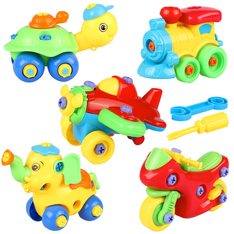Demontage Montage Blöcke Spielzeug DIY Motorrad Auto Modellierung Gebäude Bau Muttern Spielzeug Für Kinder Geschenke