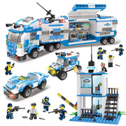 Military aircraft carrier polizei bausteine kinder montiert DIY spielzeug