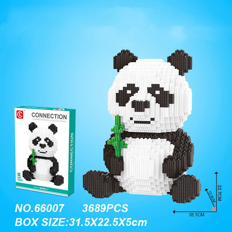 Riesen Panda Partikel Baustein In Serie Bildungs Montiert Spielzeug