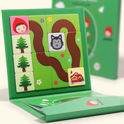 Kinder frühe Bildung Magnetisches hölzernes Labyrinth-Track-Puzzles pielzeug