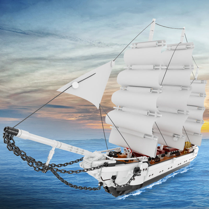 1672 Stück Segelboot White Swan Modell Bausteine DIY Jungen Spielzeug Geschenke für Kinder