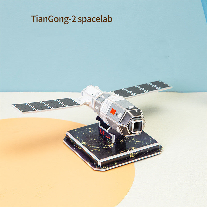 Drei dimensionales Puzzle 3D-Papiers pielzeug Früh pädagogik Weltraum rakete