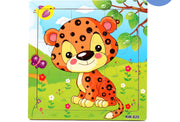Holzpuzzle Tiere Puzzlespielzeug Frühkindliche Eltern-Kind-Spiele