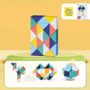 Schlange Twist Cube Stress Relief Pädagogisches Spielzeug Kinder Geschenke Magie Schlange Herrscher Puzzle Klapp Pädagogische