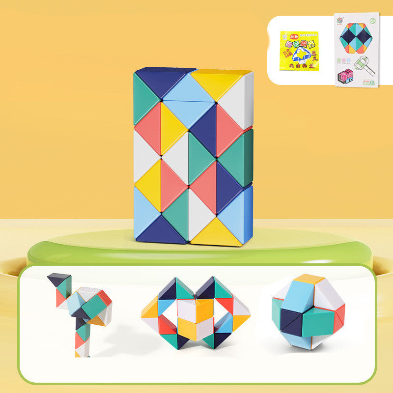 Schlange Twist Cube Stress Relief Pädagogisches Spielzeug Kinder Geschenke Magie Schlange Herrscher Puzzle Klapp Pädagogische