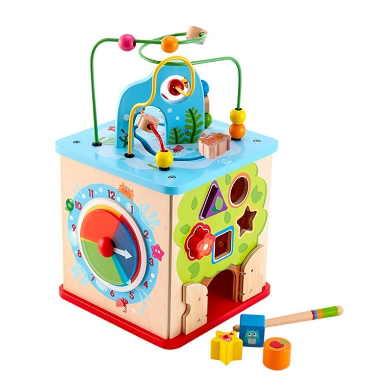 Glückliche Farm Spiel Box Perlen-Bereihung Spielzeug Schatztruhe Komplex Perlen Baby große Baby Kinder Pädagogisches Spielzeug