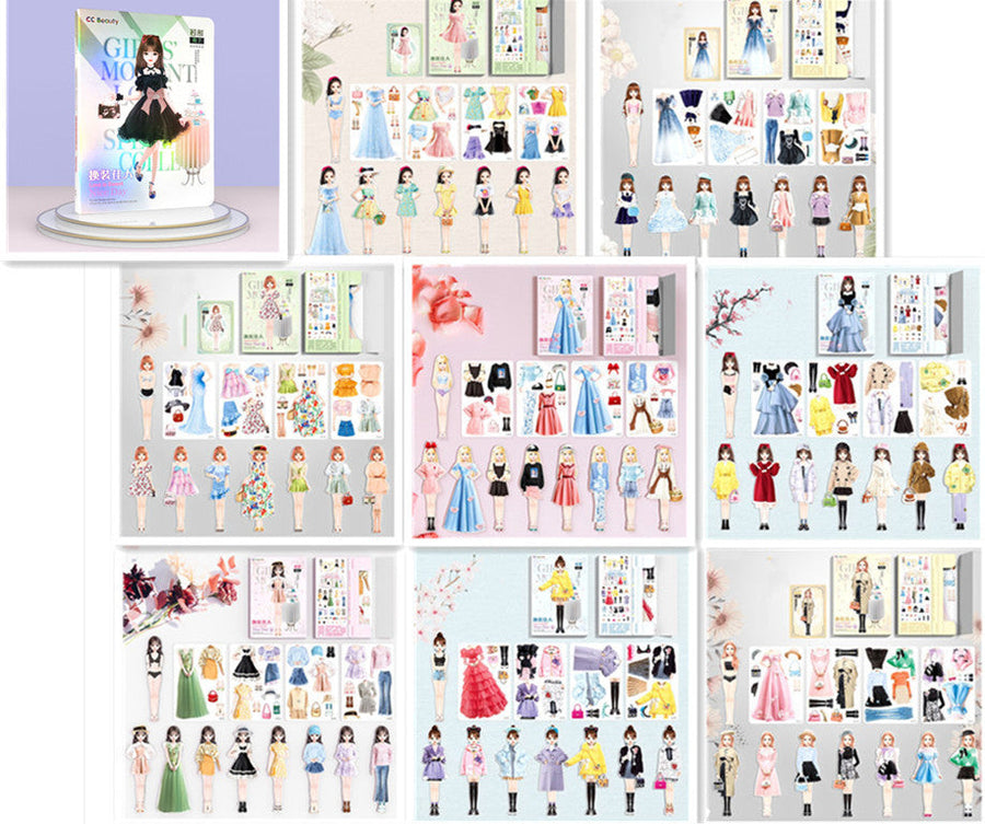 Magnetische Dressing Aufkleber Baby Kleidung Aufkleber Buch Mein Shop