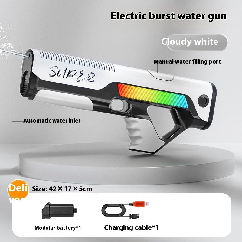 Automatische Fütterung elektrische Wasser pistole Kinder spielen mit Wasser Spielzeug