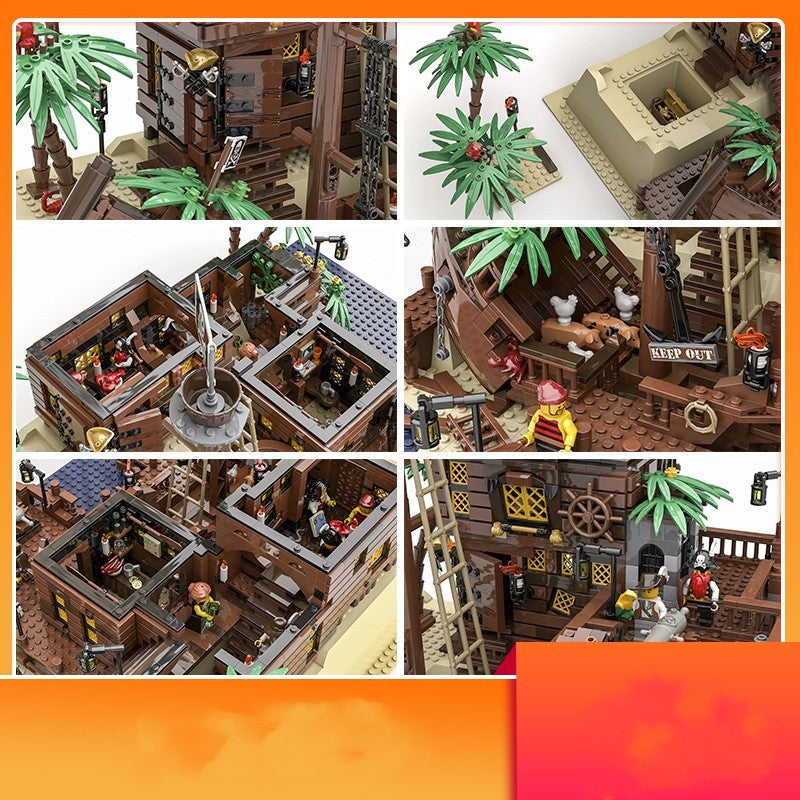 Große Captain Action Shipwreck Karibik Serie Montiert Spielzeug