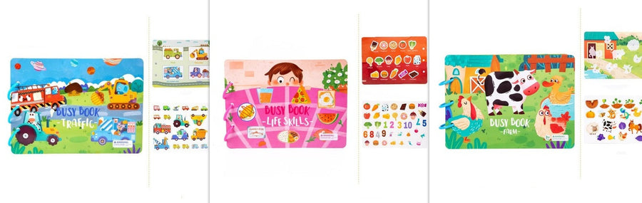 Kinder geschäftige Buch pädagogisches Spielzeug Wiederholte Paste Mein Shop