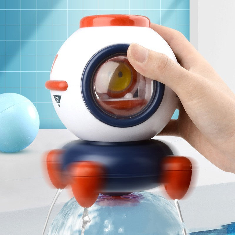 Licht Spinning Spray Raumschiff Baby Spritzen Splash Baby Bad Spielzeug Bad