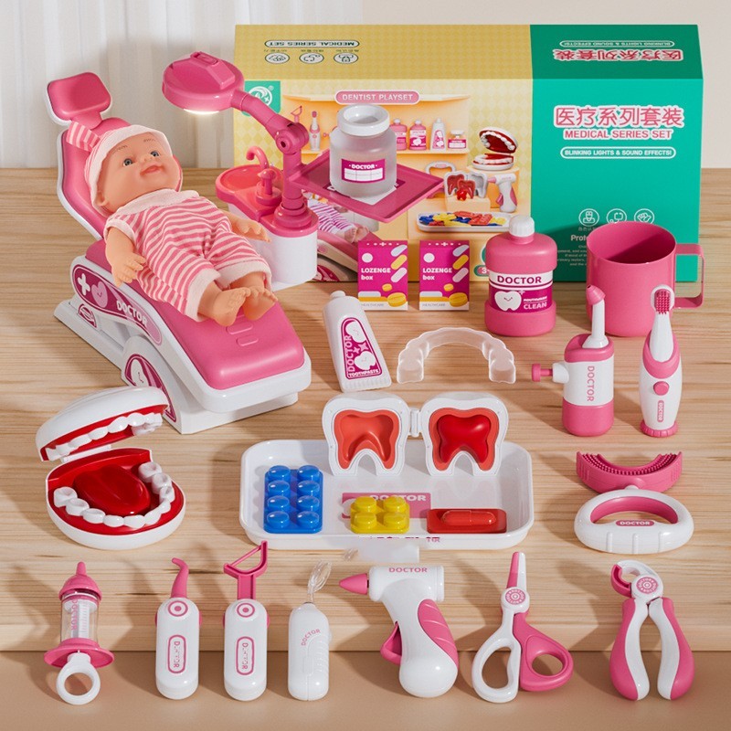Ärztetoys Set Medizinisches Kinder Spielzeug Haus Baby Werkzeuge