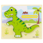 Holz 3D Dinosaurier Hand Greifen Bord Puzzle