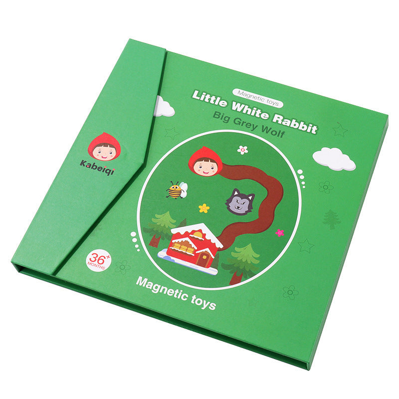 Kinder frühe Bildung Magnetisches hölzernes Labyrinth-Track-Puzzles pielzeug