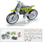 Metall Bausteine Motorrad Modell Montage Spielzeug Jungen Erwachsene High Schwierigkeit