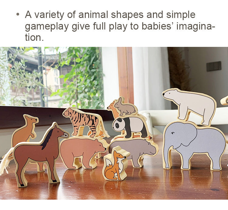 Tierische Jenga-Balance-Bausteine Hand-Auge-Koordination spielzeug