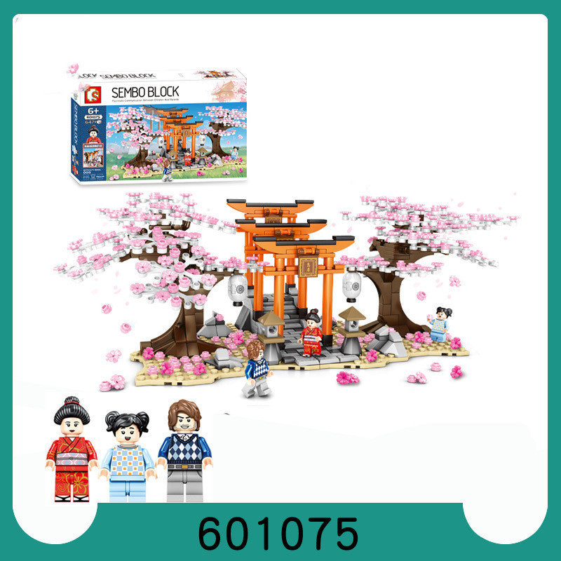 Japanischen stil straßenbild montage spielzeug