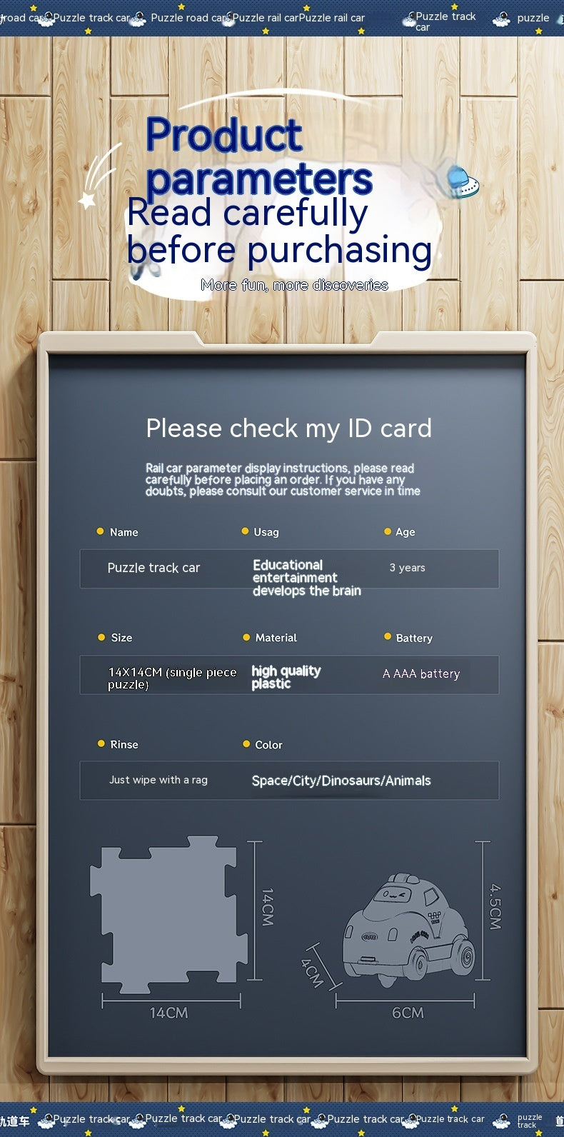 Kinder pädagogisches Gleis Auto DIY zusammen gebaut elektrisches Spielzeug Mein Shop